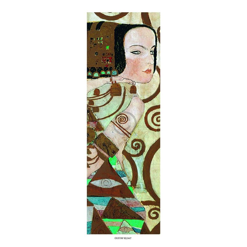 Foto van Gustav klimt - l'sattesa kunstdruk 20x50cm