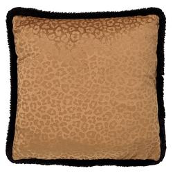 Foto van Dutch decor cheeta - kussenhoes met dierenprint 45x45 cm tobacco brown - bruin - bruin