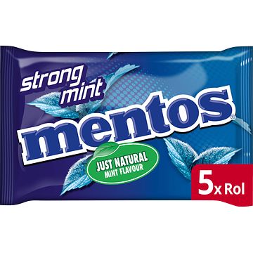 Foto van Mentos chewy dragees muntsmaak 5 x 37, 5g bij jumbo