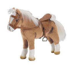 Foto van Götz boutique, paard met zadel en teugel, """"haflinger fritz"""", lichtbruin, 27 cm