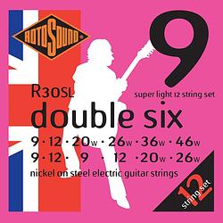 Foto van Rotosound r30sl roto double six pinks elektrische gitaarsnaren