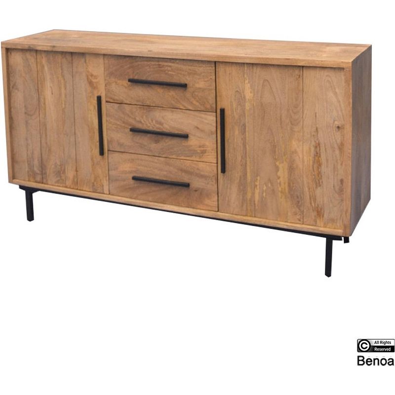 Foto van Benoa jayden 3 drawer 2 door sideboard 155 cm