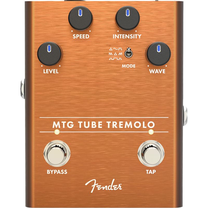 Foto van Fender mtg tube tremolo effectpedaal met nos 6205 micro tube