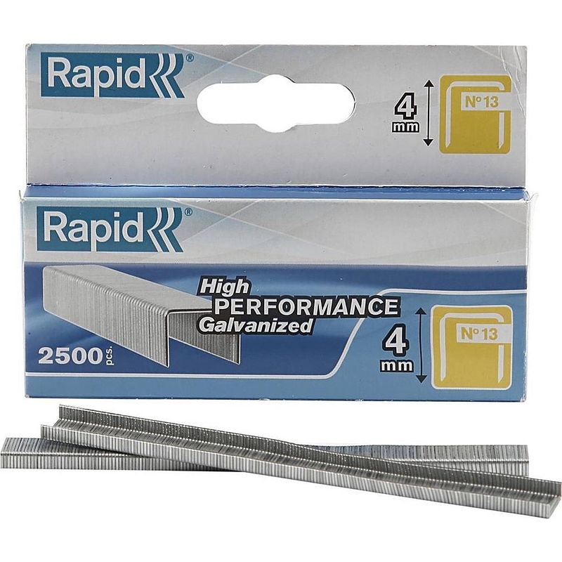 Foto van Rapid nieten 13/4 mm gegalvaniseerd 2.500 st.. box