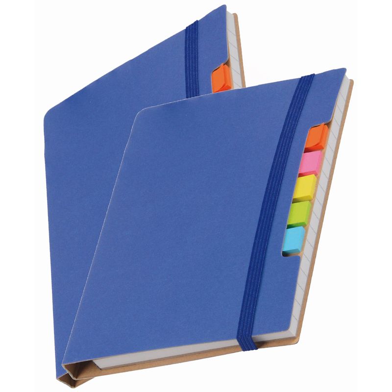 Foto van Pakket van 2x stuks schoolschriften/notitieboeken a6 harde kaft gelinieerd blauw - notitieboek