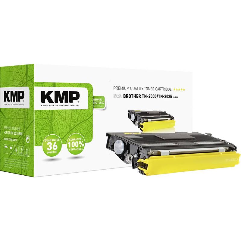 Foto van Kmp toner vervangt brother tn-2000, tn2000 compatibel zwart 2500 bladzijden b-t10