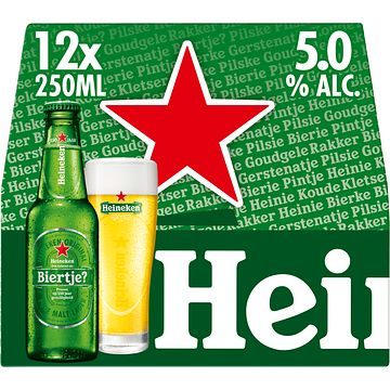 Foto van Heineken premium pilsener bier draaidop fles 12 x 25cl bij jumbo