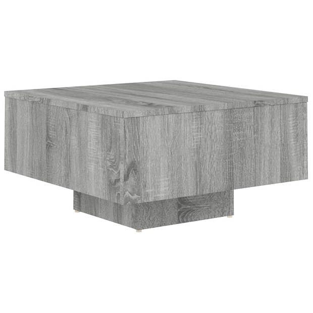 Foto van Vidaxl salontafel 60x60x31,5 cm bewerkt hout grijs sonoma eikenkleurig