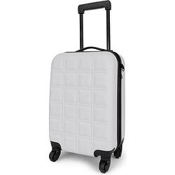 Foto van Norlander squared handbagagekoffer 37l - reiskoffer trolley - eco rpet - wit