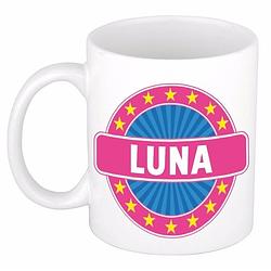 Foto van Luna naam koffie mok / beker 300 ml - namen mokken