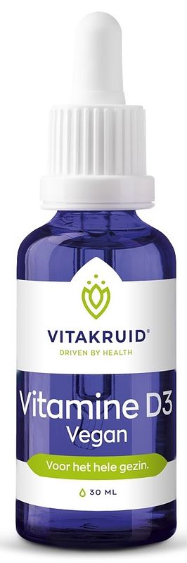 Foto van Vitakruid vitamine d3 druppels vegan 30 ml