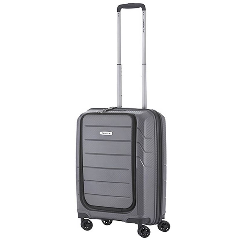 Foto van Carryon mobile worker - handbagage koffer 55cm tsa - zakelijke trolley met laptopvak - grijs