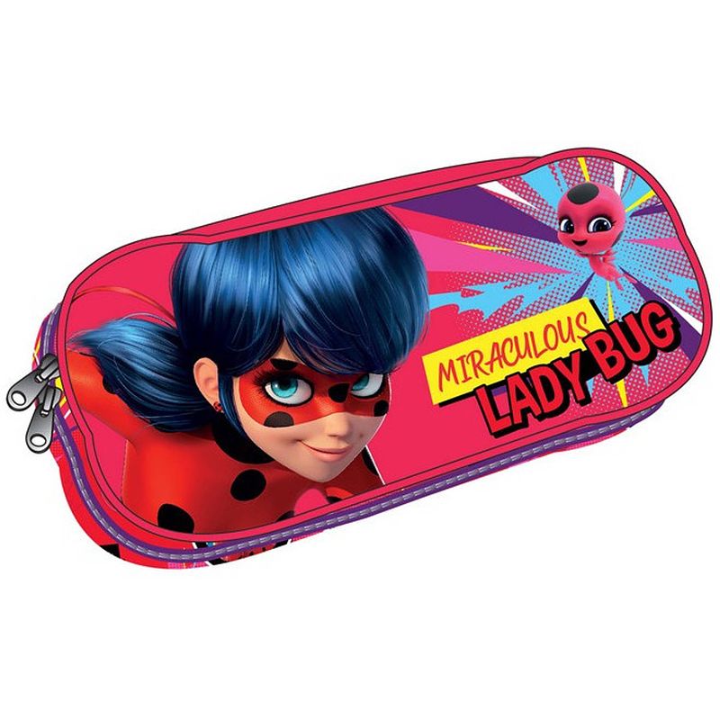 Foto van Arditex etui miraculous meisjes 23,5 x 10,5 cm polyester roze