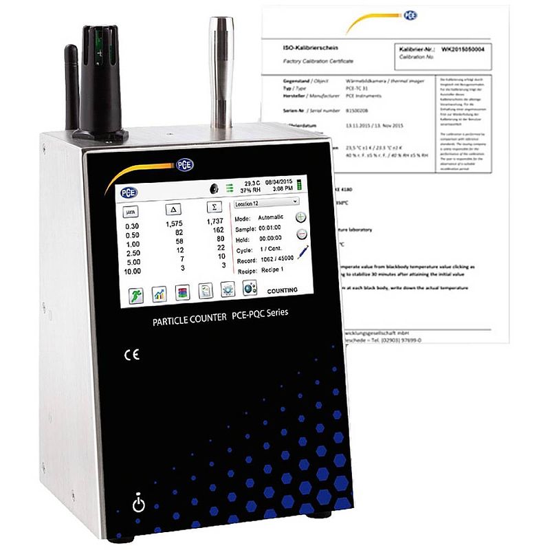 Foto van Pce instruments pce-pqc 21eu deeltjesteller