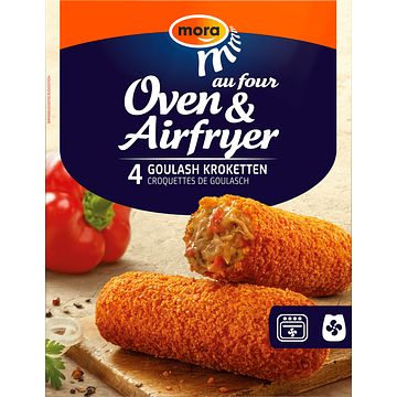 Foto van Mora oven & airfryer goulash kroketten 4 x 80g bij jumbo