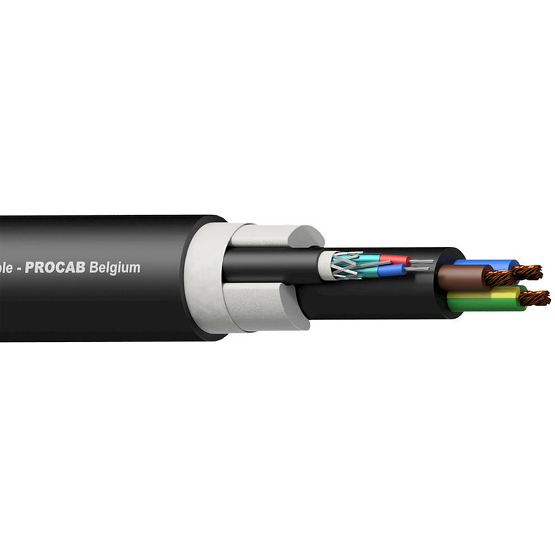 Foto van Procab pac251/1 dmx-aes en 3g2.5 power kabel (per rol van 100 m)