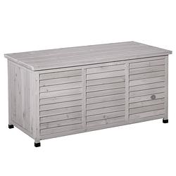 Foto van Opbergkist tuingereedschap - kussenbox - opbergbank - tuinkist - tuinbank - 127l x 56w x 60h cm