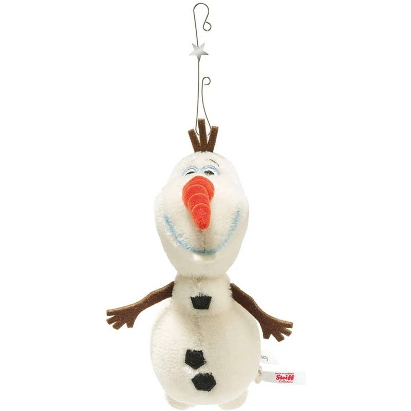 Foto van Steiff kerst ornament limited edition disney frozen olaf, wit - 16 cm