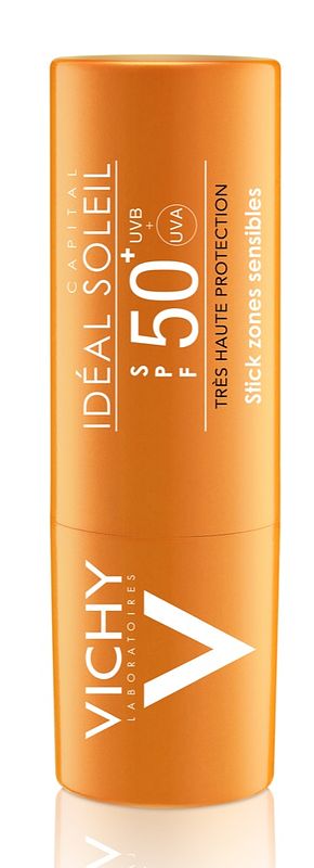 Foto van Vichy ideal soleil stick gevoelige zones spf50+