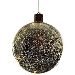 Foto van Peha kerstbal 10 led 15 cm goud