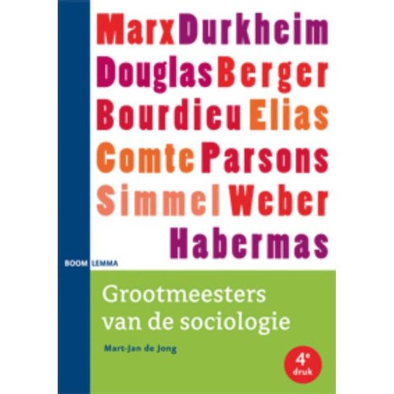 Foto van Grootmeesters van de sociologie