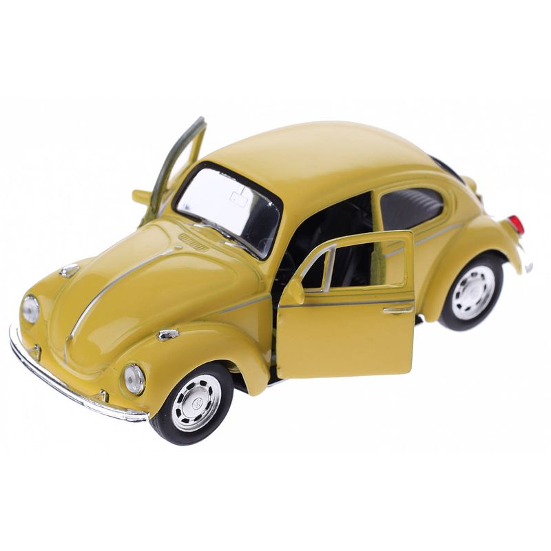 Foto van Welly volkswagen kever (1960) geel 12 cm