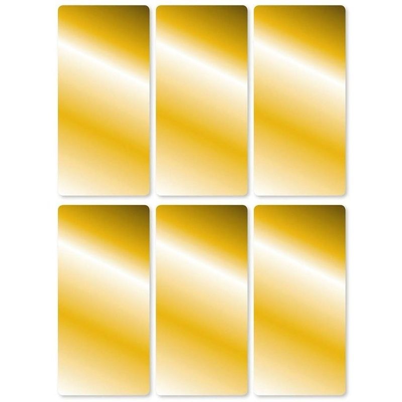 Foto van 18x gouden etiketten - stickers