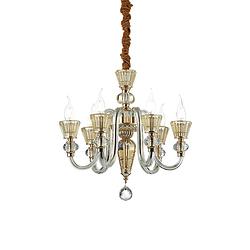 Foto van Ideal lux - strauss - hanglamp - metaal - e14 - goud