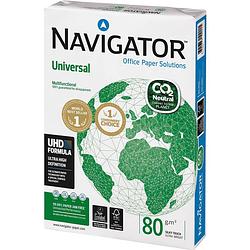 Foto van Navigator universal co2-neutraal papier, ft a4, 80 g, pak van 500 vel 5 stuks