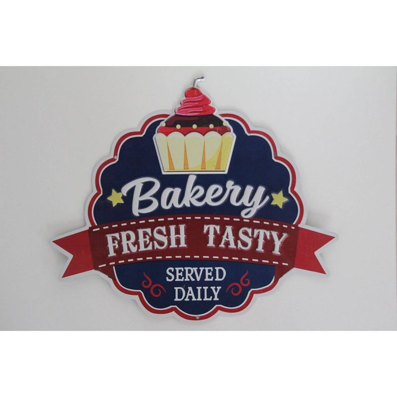 Foto van Decobord bakery fresh tasty 28x25cm