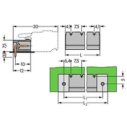 Foto van Wago 231-838/001-000 male behuizing-board 231 totaal aantal polen 8 rastermaat: 7.50 mm 50 stuk(s)