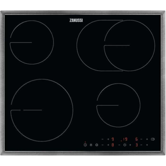 Foto van Zanussi zhrn643x elektrische inbouwkookplaat zwart