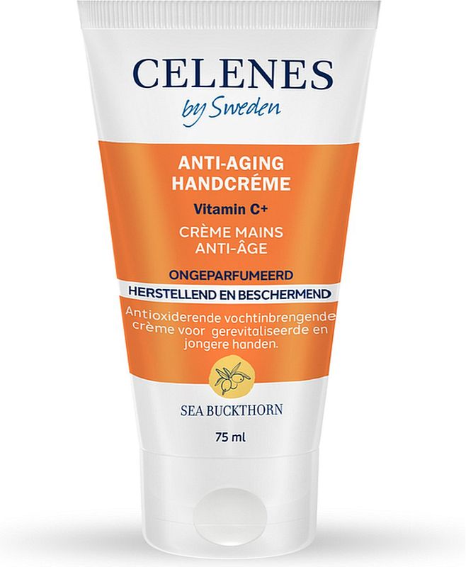 Foto van Celenes by sweden sea buckthorn geurloze anti-aging handcrème