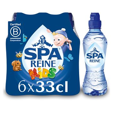 Foto van Spa reine natuurlijk mineraalwater 6 x 33 cl sportdop kids bij jumbo