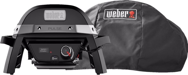 Foto van Weber pulse 1000 met hoes