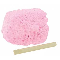 Foto van Toi-toys uithaksteen paard 7 cm roze