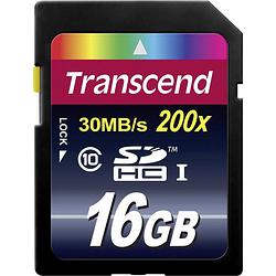 Foto van Transcend premium sdhc-kaart 16 gb class 10