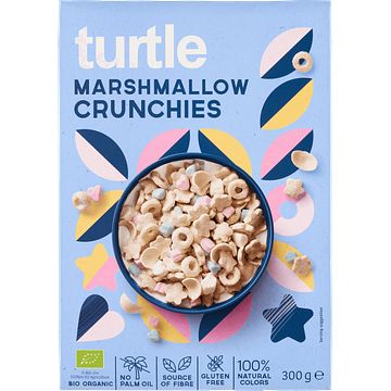 Foto van Turtle marshmallow crunchies 300g bij jumbo