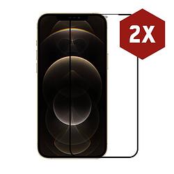 Foto van 2-pack kratoshield iphone 12 pro max screenprotector - gehard glas - full cover