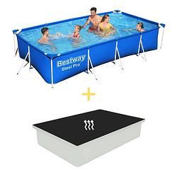 Foto van Bestway zwembad - steel pro - 400 x 211 x 81 cm - inclusief solarzeil