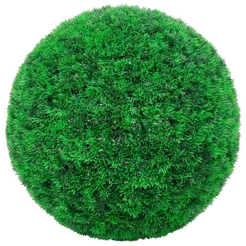 Foto van The living store kunstbuxusbol set - 27 cm - groen - weerbestendig