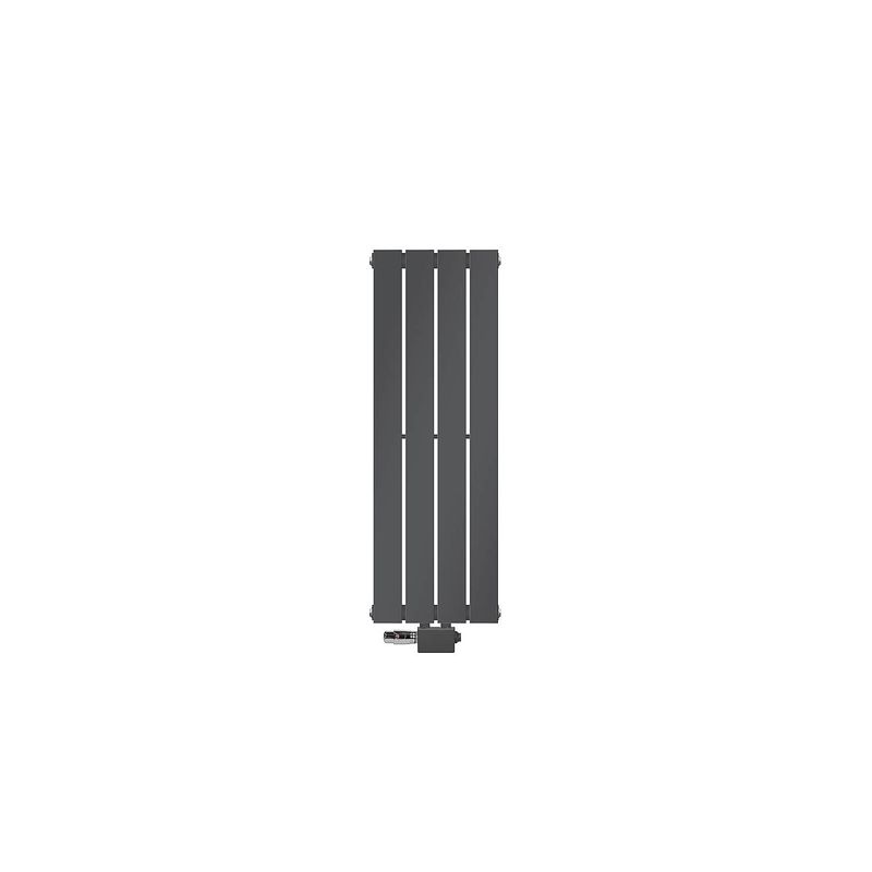 Foto van Paneelradiator enkelvoudig 900x300 mm antraciet met universele aansluitset ml-design