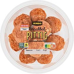 Foto van Jumbo snackbal pittig 135 g aanbieding bij jumbo | 3 voor 6.00