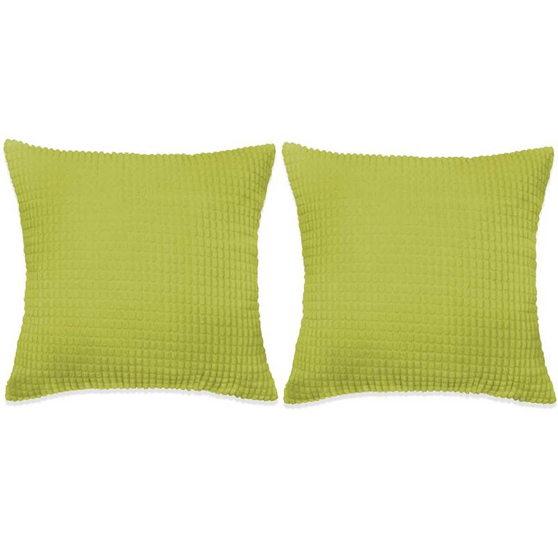 Foto van Vidaxl sierkussenset 60x60 cm velours groen 2-delig