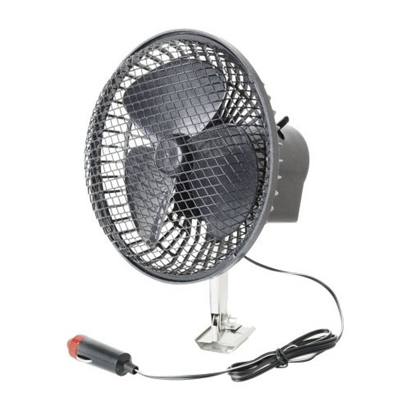 Foto van Car plus autoventilator 12 volt 15 cm zwart