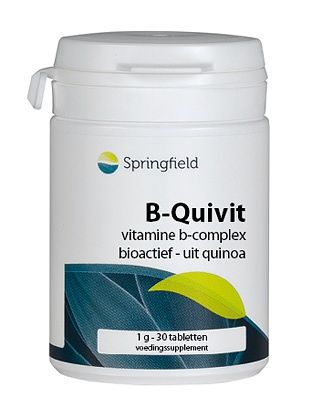 Foto van Springfield b-quivit vitamine b-complex 30tb