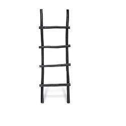 Foto van Blokker ladder teak - zwart