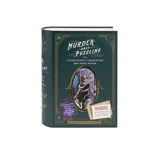 Foto van Murder most puzzling the clairvoyants's convention 500-piece puzzle - puzzel;puzzel (9781797209555)