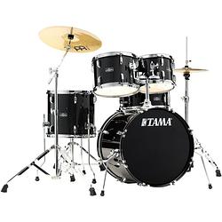 Foto van Tama st50h5-bns black night sparkle stagestar starterkit incl. bekkens