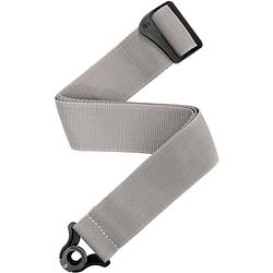 Foto van D'saddario auto lock polypro guitar strap silver gitaarband met ingebouwde strap locks